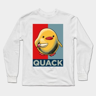 Duck with Knife Meme Long Sleeve T-Shirt